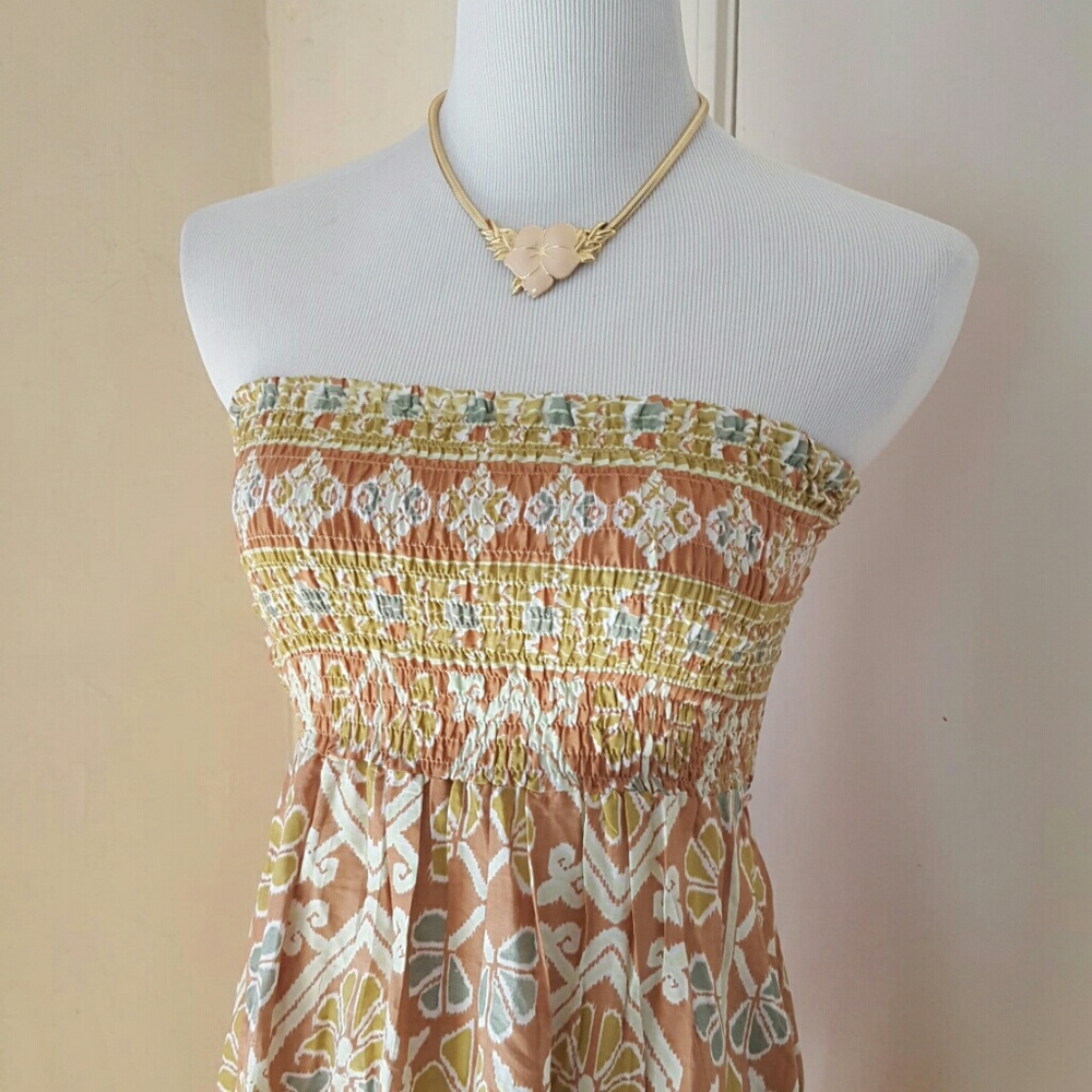 Tiare Hawaii Kai strapless tube top tiki beach dress